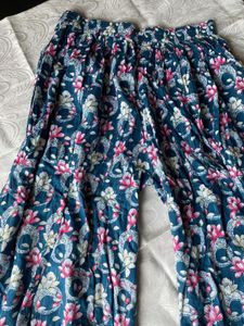 Bohemian Floral Print Palazzo Pants