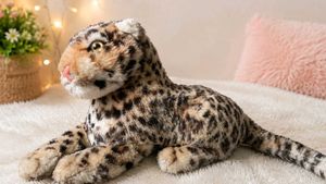 Realistic Leopard Plush Toy