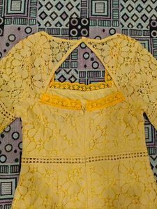 Yellow Lace Dress