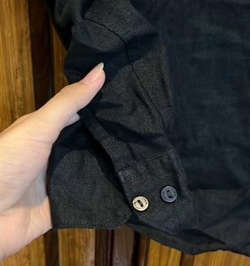 LINEN CLUB Men's Black Shirt