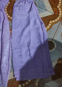 Elegant Lavender Kurta Set with Dupatta