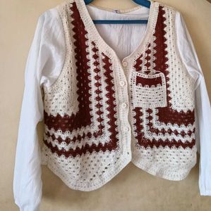 Crochet Knit Vest for Women