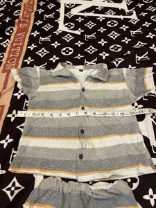 Striped Kids' Pajama Set
