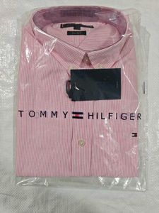 Tommy Hilfiger Pink Striped Oxford Shirt