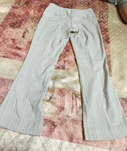 New Classic Beige Bootcut Formal Trouser