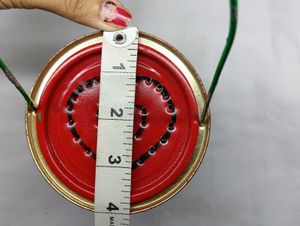 Handmade Red Floral  candle holder