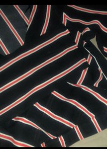 Stripe Detail Crop Top