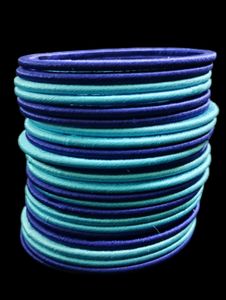 2 Dozen - Silk Thread Bangles With Neat Finishing