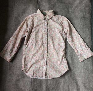 women's floral shirt | peach