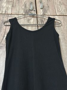 Classic Black Sleeveless Mini Dress