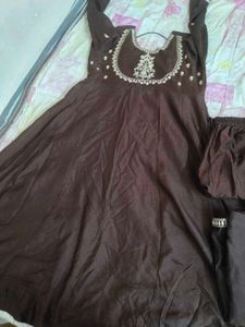 Elegant Brown Kurta Set