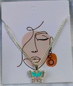 Cute Butterfly Pendant Necklace