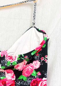 Floral Print Ruched Camisole Top