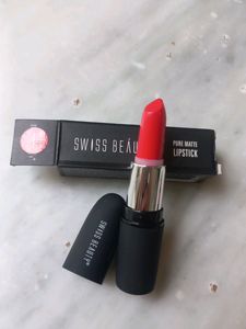 Swiss Beauty Matte Lipstick - Orange Red only 1