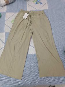 Comfortable Beige Wide-Leg Pants