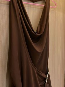 Savana - Brown Halter Neck Top