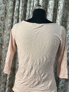 Light Pink 3/4 Sleeve Top