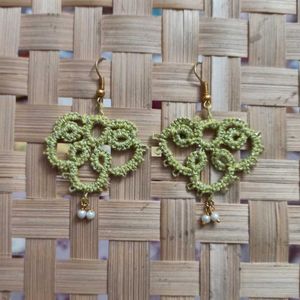 Unique Tatting Lace Earrings