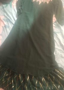 Elegant Green Embroidered Kurta