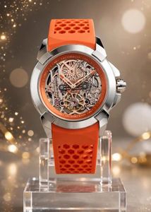 JACOB&amp;CO Skeleton Watch White Strap