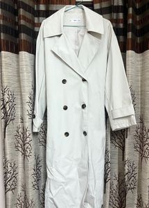 MANGO OFF WHITE Trench Coat - Parisian Style