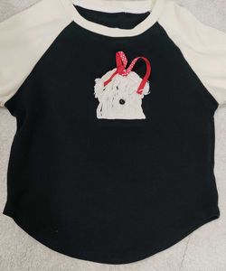 Cute Dog Graphic Raglan Tee