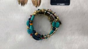 Trendy Boho Bracelet with Stylish Earrings Combo