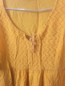 Bright Yellow  Kurta