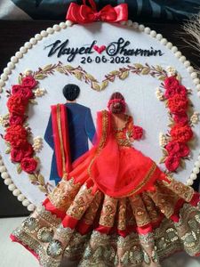 Handmade Wedding Hoop Embroidery
