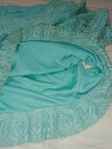 Elegant women sea green top
