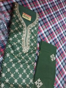Beautiful green dress material 💕