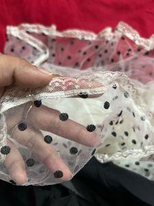 Chic Polka Dot Mesh Dress