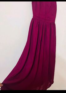 SWAPS ACCEPTED backless wine Gown