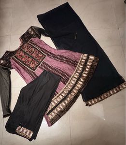 Embroidered Kurta Set with Dupatta