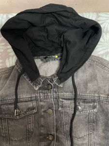 Denim Hooded Jacket