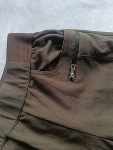 Olive Green Casual Pants