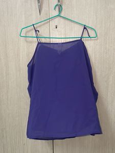 Kazo Blue Ruched Cami Top