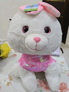 Cute White Bunny Plush Toy