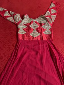 ethnic Gown With Shawl