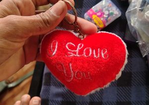Cute "I Love You" Heart Keychain