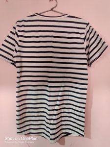We Are Selling A Black &amp; White Striped Tshirt 👕