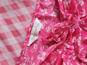 Pink Floral Print Midi Dress