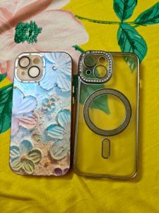 iPhone 15Case Bundle - Floral & Clear Bling
