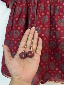 Beautiful Red Ethnic Dress for Girls