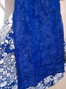 Royal Blue Embroidered Kurta