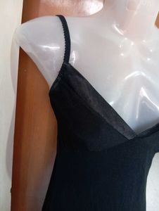 Amorosa Black Slip Dress