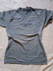 Grey Cotton Care T-Shirt