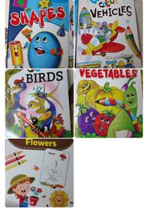 Sawan Shapes Copy to Colour Book