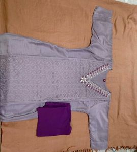 Elegant Embroidered Kurta Set