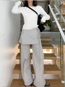tiered skirt wrap pants🕶👜